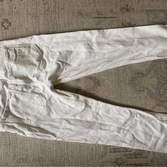Agolde Riley high rise crop in White size 26 - Picture 3 of 5